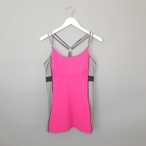 Kyodan Athletic Built In Bra Racerback Tank Top L